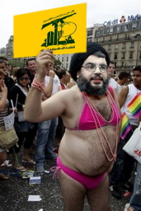 Hezbollah leader Nasrallah in character